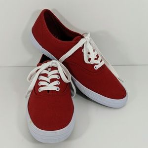 City Sneaks Red Canvas Sneakers Size 8.5M